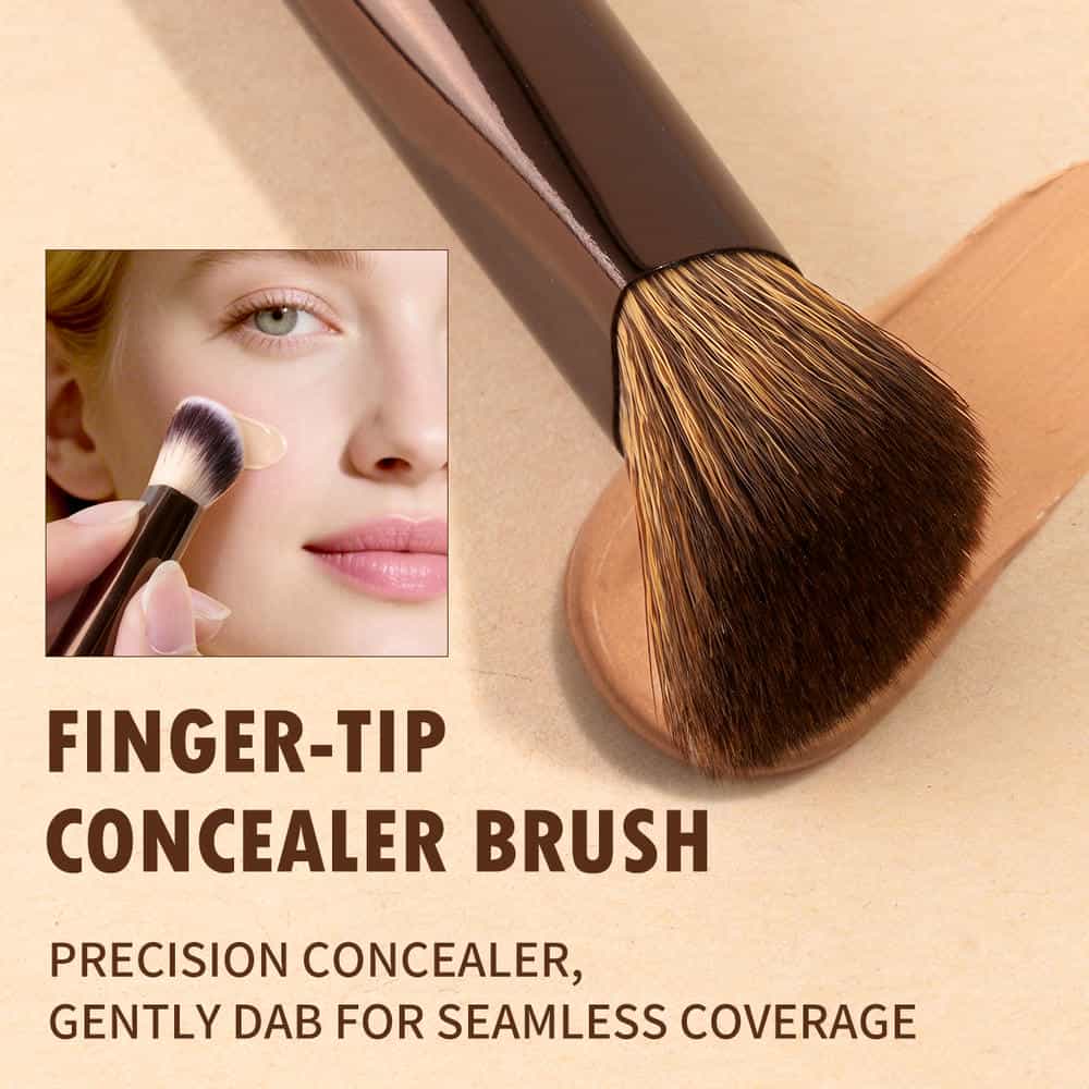 MAANGE Wholesale High Quality 3pcs  Makeup Brush Set  Foundation Loose Powder Contouring Professional Makeup Brush Kit - 图片 9
