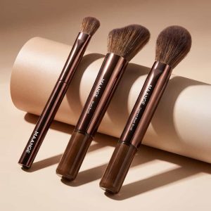 MAANGE Wholesale High Quality 3pcs Makeup Brush Set Foundation Loose Powder Contouring Professional Makeup Brush Kit