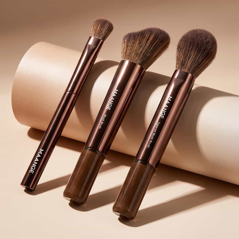 MAANGE Wholesale High Quality 3pcs  Makeup Brush Set  Foundation Loose Powder Contouring Professional Makeup Brush Kit - 图片 1