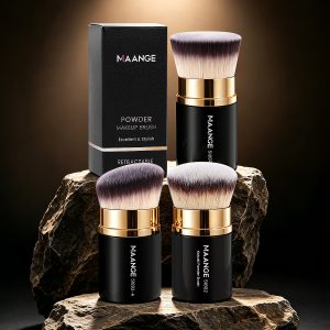 MAANGE 3pcs  Makeup Brushes Foundation Loose Powder Concealer Cosmetic Brush Professional Private Label Makeup Brushes Set