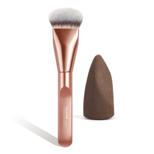 MAANGE Custom Private Label Professional Single Makeup Brush 1pcs Powder Puff  Professional Foundation Makeup Brushes