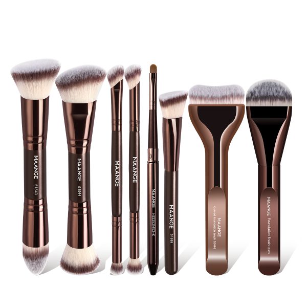 MAANGE  Wholesale 8pcs Makeup Brushes Set Foundation Concealer Blush Eyeshadow Professional Brushes for Makeup