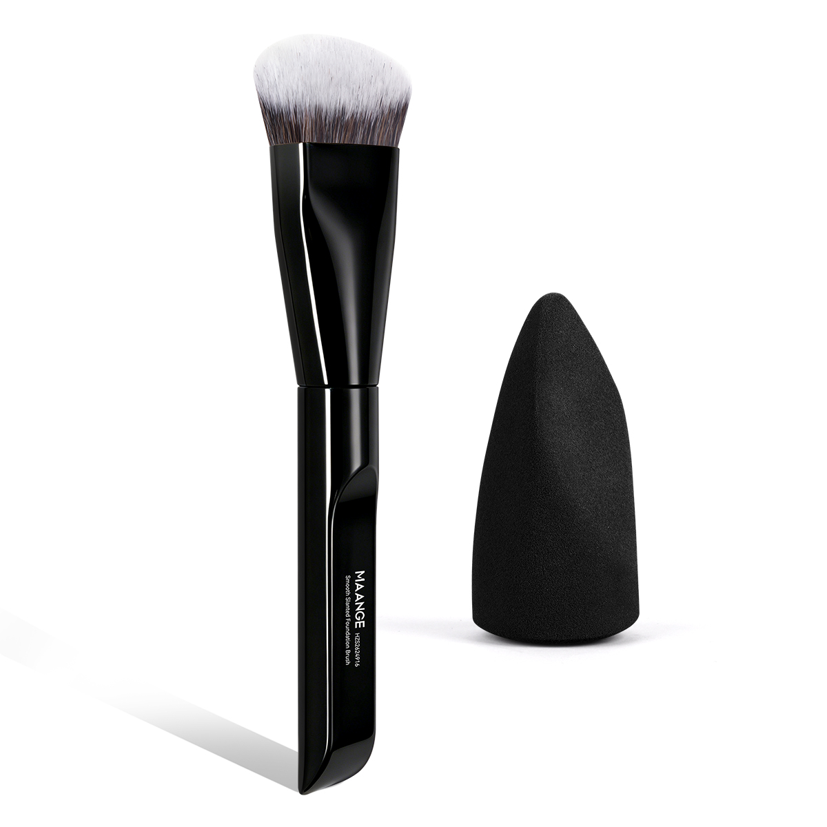 MAANGE Wholesale Custom Private Label Single Makeup Brush 1pcs Powder Puff Foundation Blush Contouring Professional Makeup Brush - 图片 1