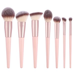 MAANGE Custom Logo OEM&ODM Luxury 7pcs Double-ended Makeup Brushes Set Private Label Facial Professional Makeup Brush Set