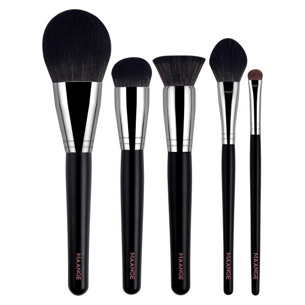 MAANGE 5PCS Wholesale Cosmetic Brush Concealer Foundation Loose Powder Blush Eyeshadow Facial Professional Makeup Brush Set
