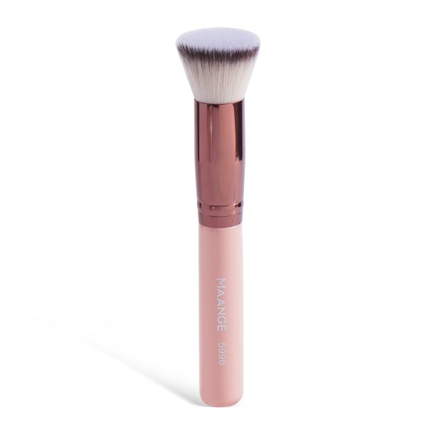 MAANGE Custom OEM&ODM Private Label Flat Foundation Brush Liquid Powder Puff Wholesale Vegan Soft Full Coverage Makeup Brush