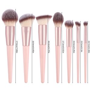 MAANGE Custom Logo OEM&ODM Luxury 7pcs Double-ended Makeup Brushes Set Private Label Facial Professional Makeup Brush Set - 图片 10