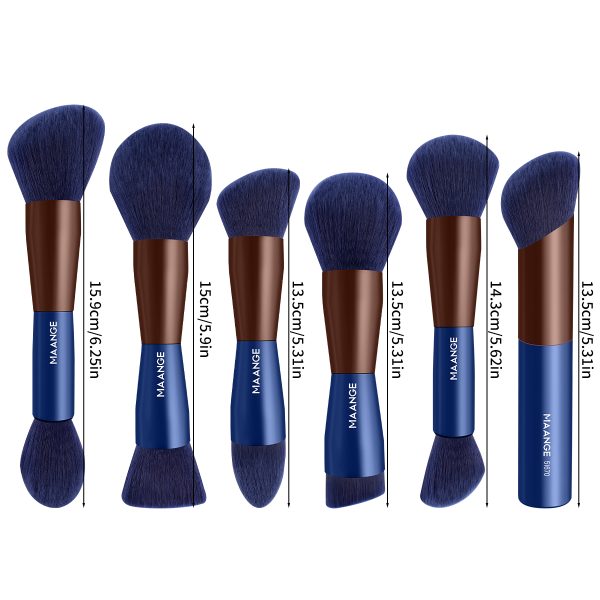 MAANGE Custom New Arrival 6PCS Makeup Brushes Foundation Brushes Concealer Brushes Facial Professional Makeup Brush Set