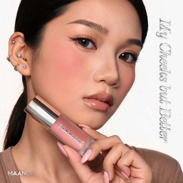 MAANGE Liquid Blush Lightweight Matte Finish Soft-focus Effect Silky Smooth Blending Highly Pigmented Facial Liquid Blush