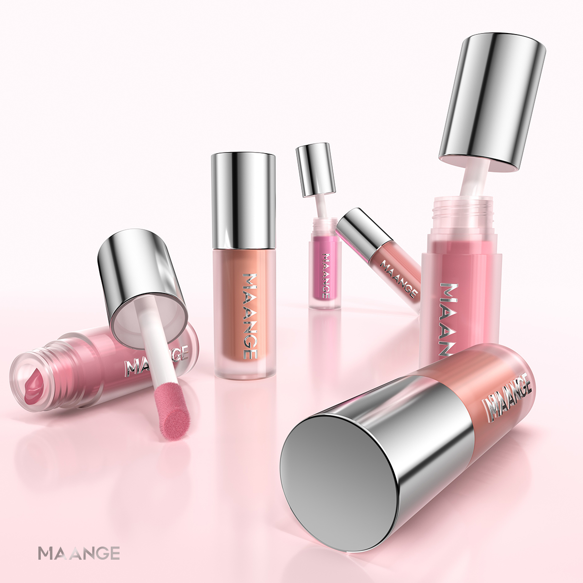 MAANGE Liquid Blush Lightweight Matte Finish Soft-focus Effect Silky Smooth Blending Highly Pigmented Facial Liquid Blush - 图片 10