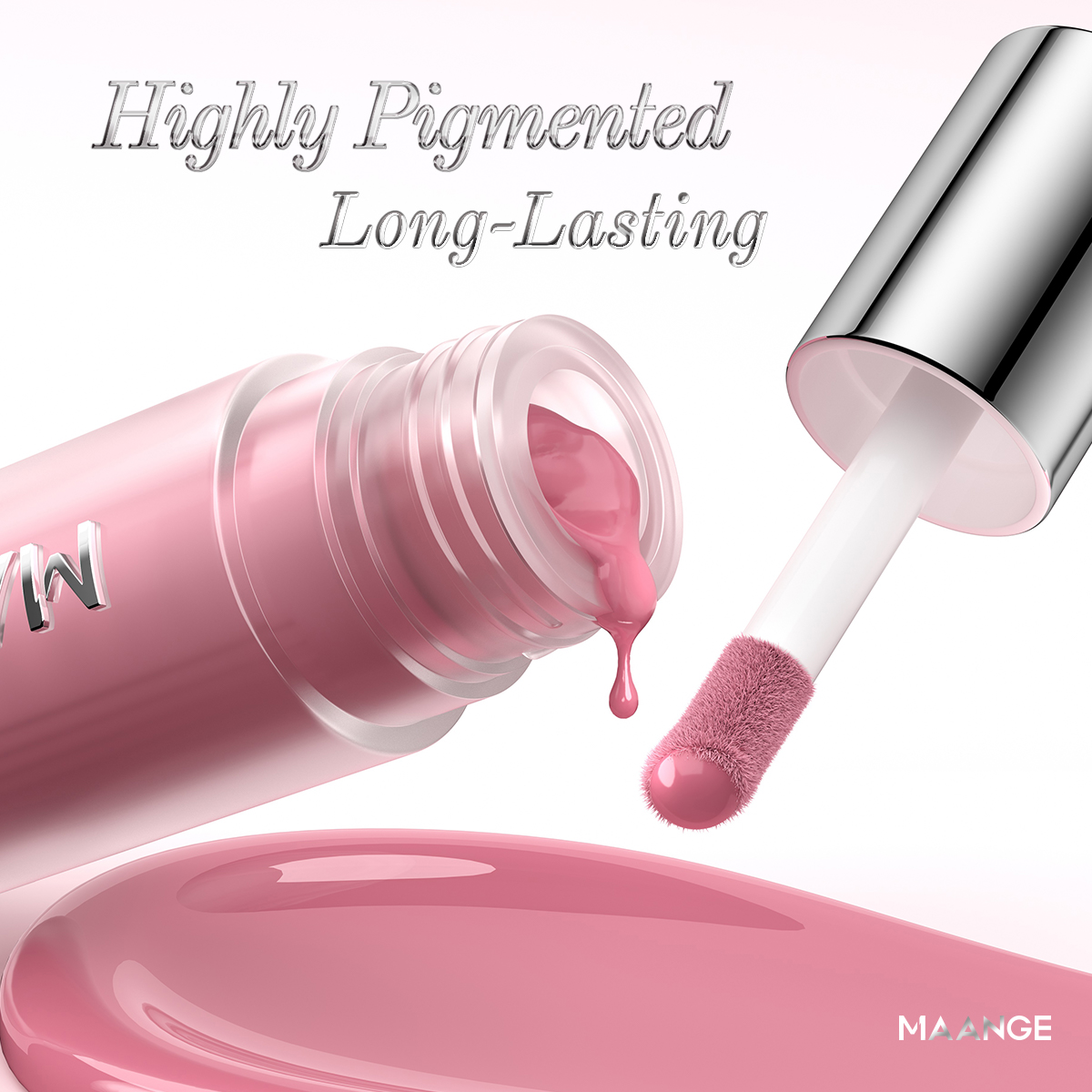 MAANGE Liquid Blush Lightweight Matte Finish Soft-focus Effect Silky Smooth Blending Highly Pigmented Facial Liquid Blush - 图片 3