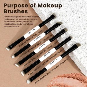 MAANGE  Wholesale Custom OEM&ODM 5PCS Eyeshadow Makeup Brush Set Highlights Concealer Professional Makeup Brush Set - 图片 5