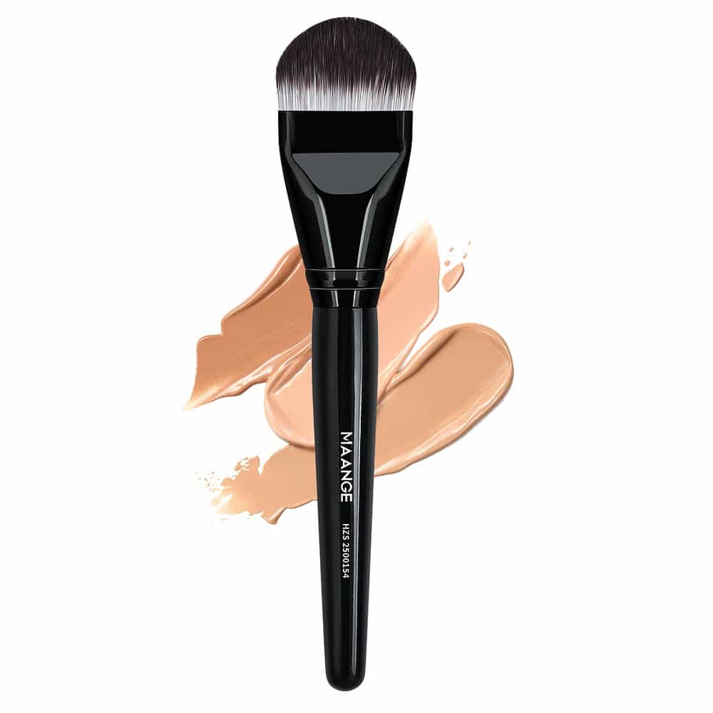 MAANGE Custom OEM&ODM Private Label Flat Foundation Brush for Liquid Wholesale  Soft Full Coverage Makeup Brushes - 图片 1