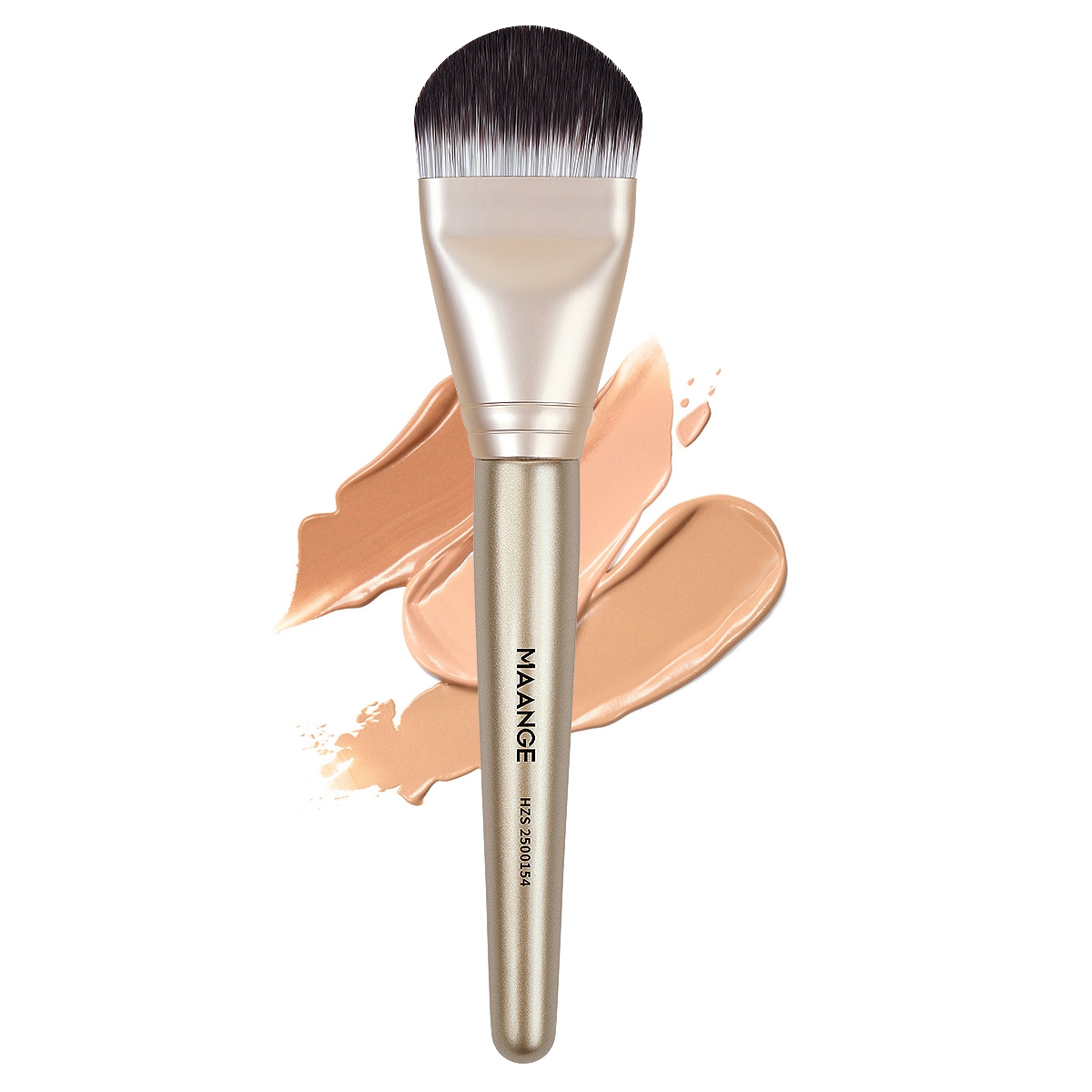 MAANGE Wholesale Custom OEM&ODM Private Label Flat Foundation Brush Liquid  Soft Makeup Tools Full Coverage Makeup Brush Kit - 图片 1