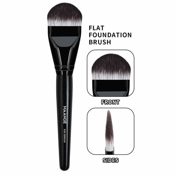 MAANGE Custom OEM&ODM Private Label Flat Foundation Brush for Liquid Wholesale Soft Full Coverage Makeup Brushes