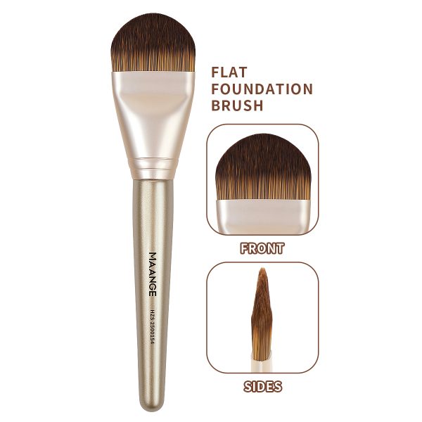MAANGE Custom Logo OEM&ODM Private Label Flat Foundation Brush for Liquid Wholesale Soft Full Coverage Makeup Brushes