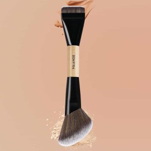 MAANGE Wholesale Double Ended Makeup Brush Loose Powder Blush Contouring Angled Makeup Brush Flat Foundation Makeup Brush Set - 图片 7