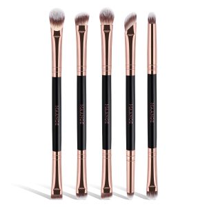 MAANGE Wholesale Custom OEM&ODM 5pcs Wooden Makeup Brushes Factory Eye Professional  Brushes Makeup Set