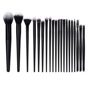 MAANGE 20pcs Makeup Brushes Kits Cosmetic Black Private Label Foundation Blush Contouring Eyeshadow Brush Makeup Brush Kit