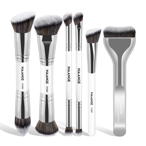 MAANGE Wholesale 6PCS Makeup Brush Foundation Brushes Concealer Brushes Eyeshadow Brush Customizable Facial Makeup Brush Set