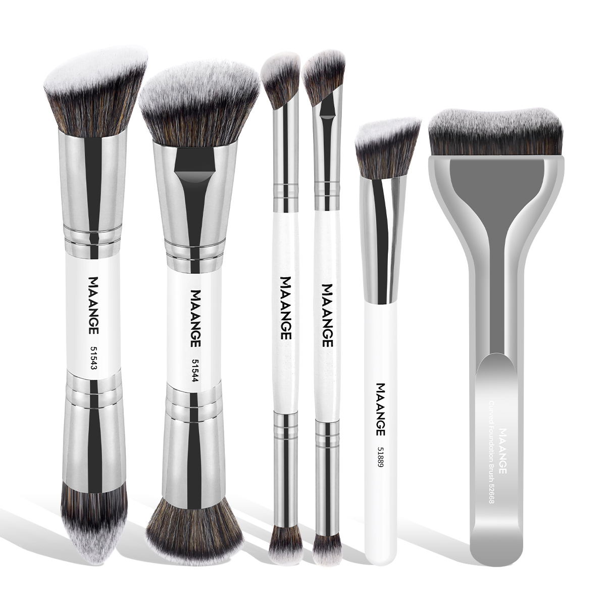 MAANGE Wholesale 6PCS Makeup Brush Foundation Brushes Concealer Brushes Eyeshadow Brush Customizable Facial Makeup Brush Set - 图片 1
