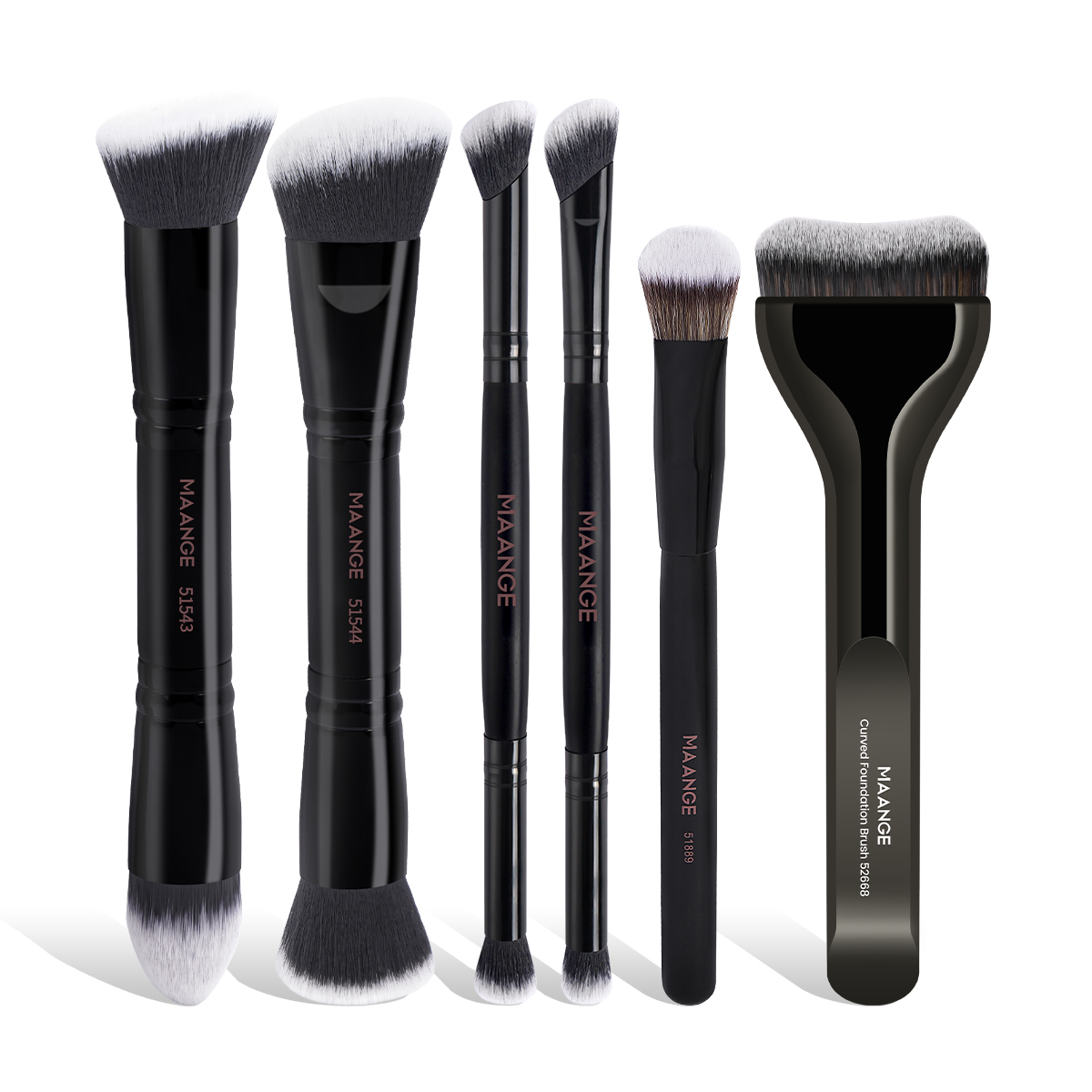 MAANGE Wholesale 6PCS Makeup Brush Foundation Brushes Concealer Brushes Eyeshadow Brush Customizable Facial Makeup Brush Set - 图片 1