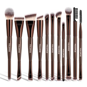 MAANGE Wholesale Custom Logo 11pcs Double-ended Makeup Brush Set Makeup Brush Tool Professinal Facial Makeup Brush Set