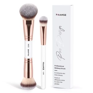 MAANGE Wholesale 2PCS Makeup Brush Foundation Loose Powder Contouring Private Label ODM&OEM Liquid/BB Cream Makeup Tools