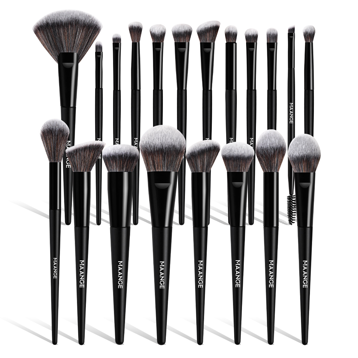 MAANGE  Professional 20pcs Makeup Brush Set Wholesale Black Foundation Conceal Eyeshadow Brush Makeup Brushes Set - 图片 1