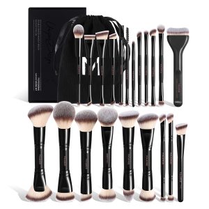 MAANGE Wholesale 21PCS Makeup Brush Makeup Bag Foundation Eyeshadow Loose Powder Blush Customization Makeup Brush Set