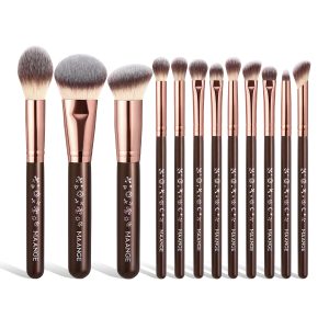 MAANGE Wholesale 12PCS Makeup Brushes Set Loose Powder Foundation Eyeshadow Facial Professional Makeup Brushes Set