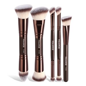 MAANGE Custom OEM&ODM Professional 5PCS Makeup Brush Set Foundation Contour Loose Powder Blush Professional Makeup Brushes