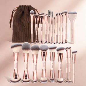 MAANGE Professional 21PCS Makeup Brush  Makeup Bag Foundation Eyeshadow Loose Powder Blush Customization Facial Makeup Brush Set