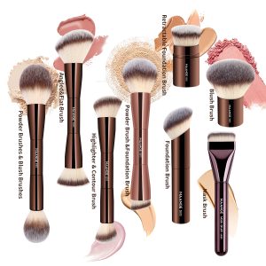 MAANGE Custom OEM&ODM  8PCS Facial  Brush Loose Powder Foundation Concealer Blush  Professional Makeup Brush Kit - 图片 9