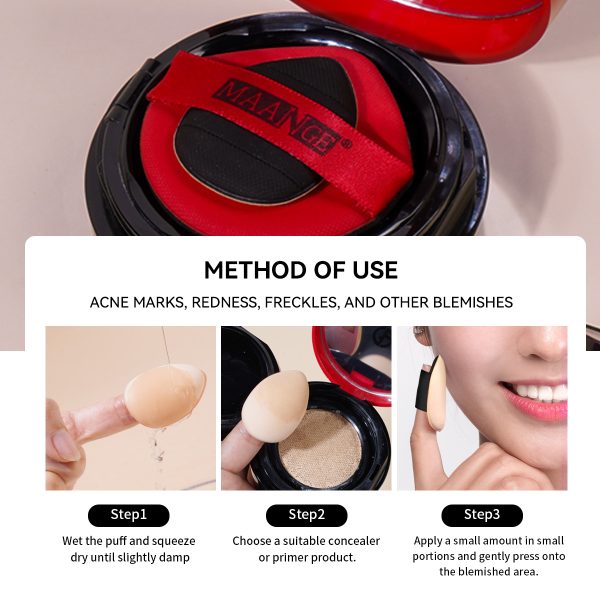 MAANGE Professional 7pcs Double-ended Makeup Brush Set Loose Powder Eyes Foundation Facial Brush Makeup Tools