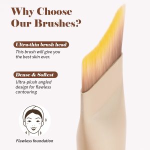MAANGE Wholesale Foundation Brush Wood Handle Single Makeup Foundation Brush Facial Makeup Brushes - 图片 4