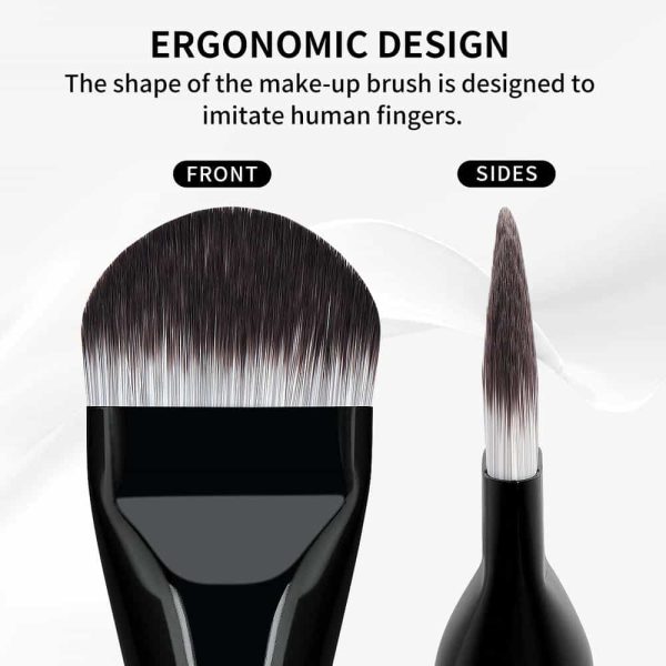 MAANGE Custom OEM&ODM Private Label Flat Foundation Brush for Liquid Wholesale Soft Full Coverage Makeup Brushes