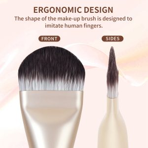 MAANGE Wholesale Custom OEM&ODM Private Label Flat Foundation Brush Liquid  Soft Makeup Tools Full Coverage Makeup Brush Kit - 图片 3