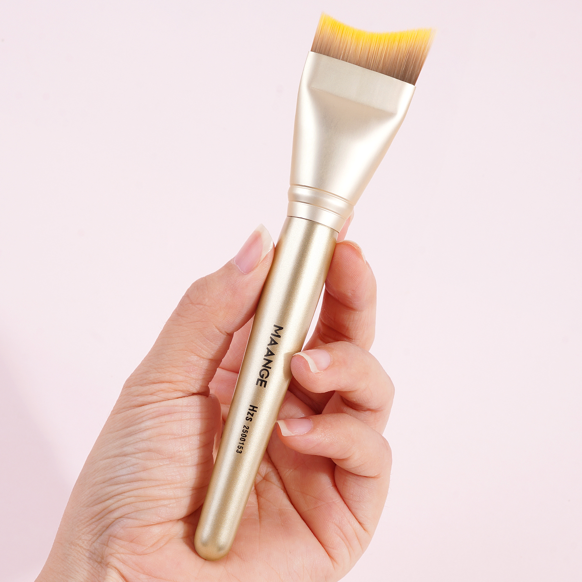 MAANGE Wholesale Foundation Brush Wood Handle Single Makeup Foundation Brush Facial Makeup Brushes - 图片 7