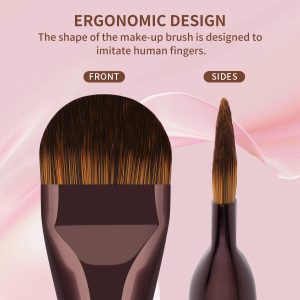 MAANGE Custom OEM&ODM Private Label Flat Foundation Brush  Liquid Concealer Brush Wholesale  Soft Full Coverage Makeup Brushes - 图片 2
