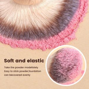 MAANGE Professional 7pcs Double-ended Makeup Brush Set Wood Handle Loose Powder Eyes Foundation Facial  Brush  Makeup Tools - 图片 3