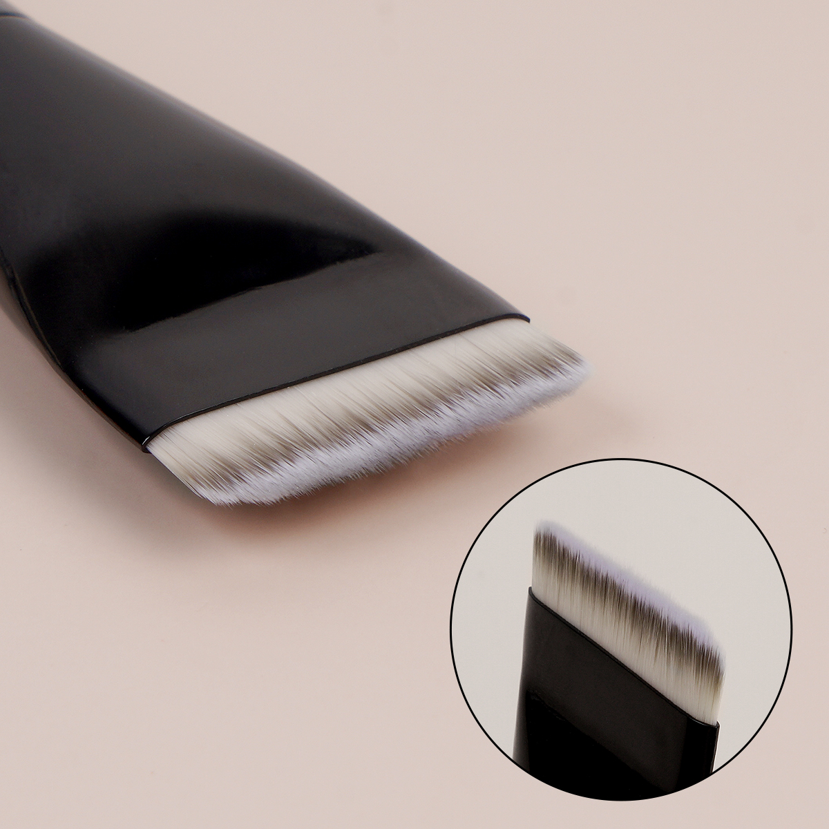MAANGE Luxury 2PCs Flat Foundation Brush Set Private Label &OEM Streak-Free Liquid/BB Cream Makeup Tools Brush Makeup Brush Set - 图片 4
