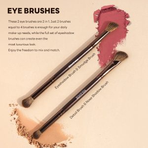 MAANGE Wholesale New Arrival  16pcs Double-ended Brush Eye Shadow Loose Powder Foundation Liquid  Professional Makeup Brush Set - 图片 5