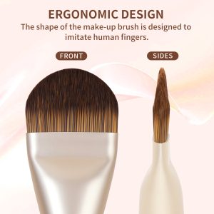 MAANGE Custom Logo OEM&ODM Private Label Flat Foundation Brush for Liquid Wholesale  Soft Full Coverage Makeup Brushes - 图片 2