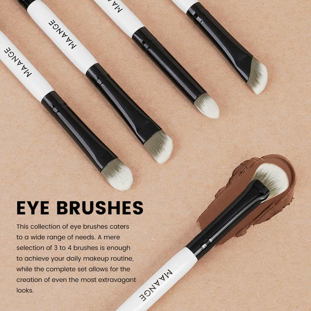 MAANGE  Wholesale Custom OEM&ODM 5PCS Eyeshadow Makeup Brush Set Highlights Concealer Professional Makeup Brush Set - 图片 4