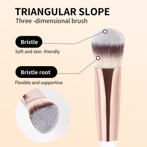 MAANGE Wholesale 2PCS Makeup Brush Foundation Loose Powder Contouring Private Label ODM&OEM Liquid/BB Cream Makeup Tools - 图片 4