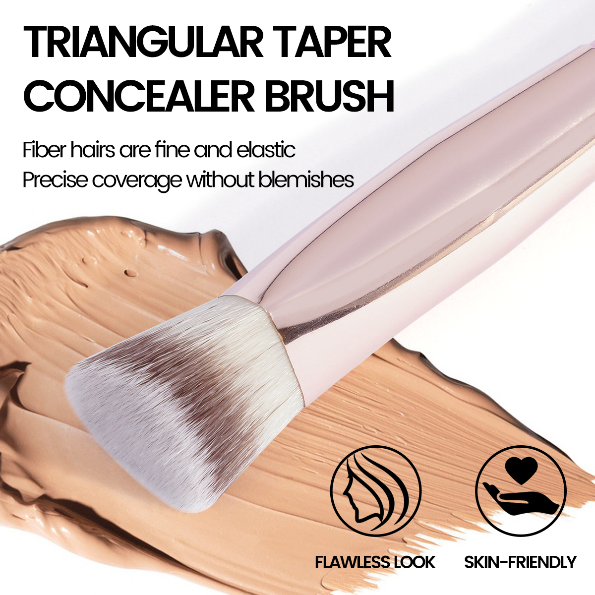 MAANGE Wholesale Single Makeup Brushes Foundation Concealer Contour Blush Private Label  Custom Logo Concealer Makeup Brushes - 图片 5