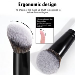 MAANGE Wholesale Hot Selling Custom Logo Dual-Ended Foundation Concealer Loose Powder Blush Single Makeup Brush - 图片 4