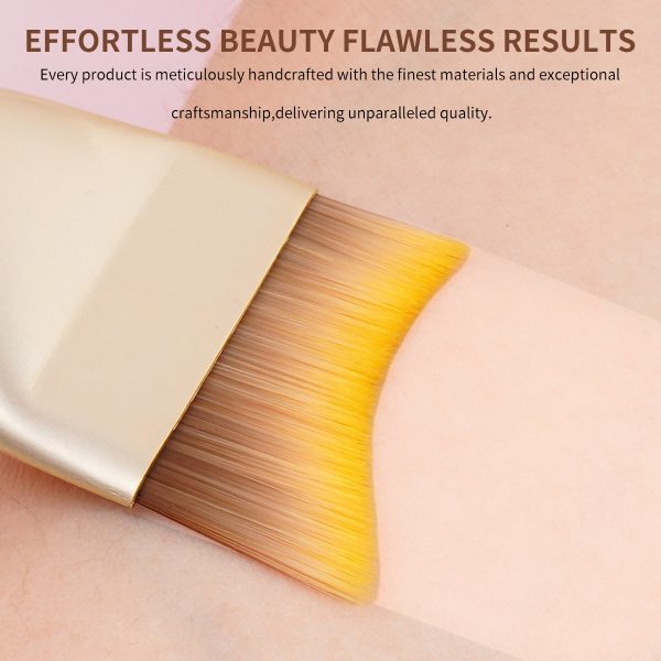 MAANGE Wholesale Foundation Brush Wood Handle Single Makeup Foundation Brush Facial Makeup Brushes