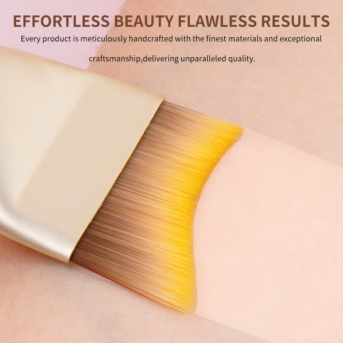 MAANGE Wholesale Foundation Brush Wood Handle Single Makeup Foundation Brush Facial Makeup Brushes - 图片 5